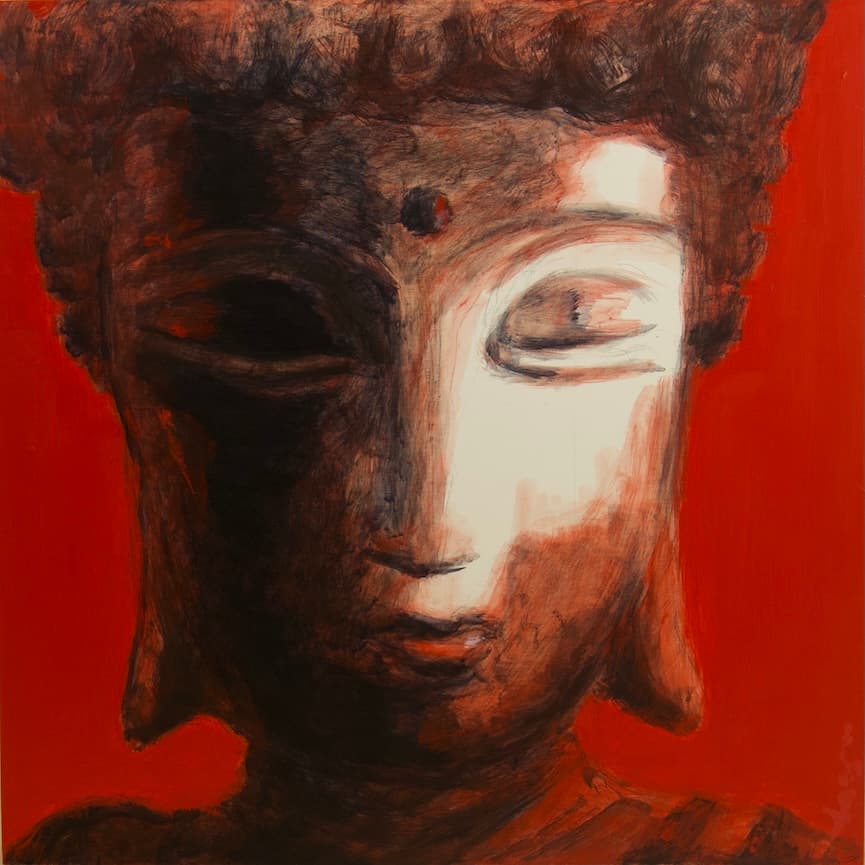 Buddha painting cadmium